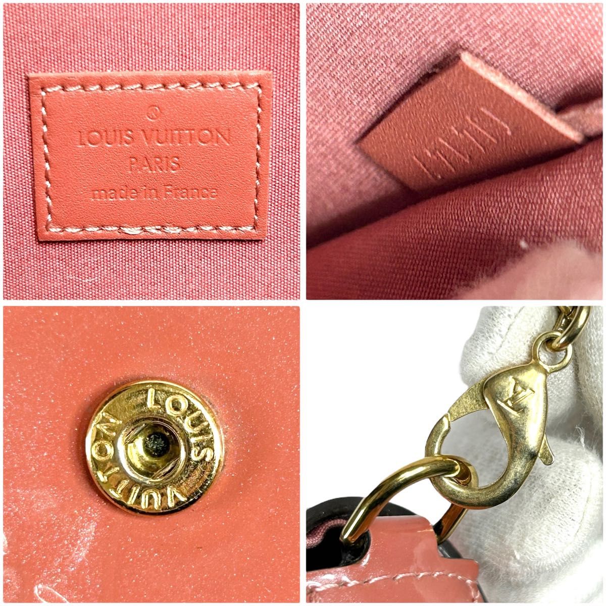 Louis Vuitton Valentine Dog Pochette Félicie Monogram Vernis Pink Chain Wallet