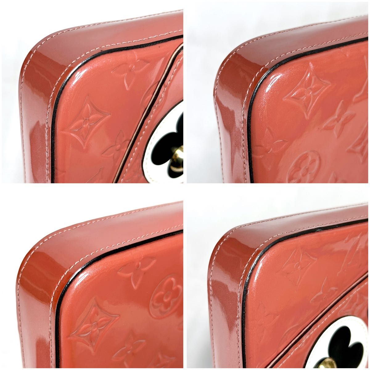 Louis Vuitton Valentine Dog Pochette Félicie Monogram Vernis Pink Chain Wallet