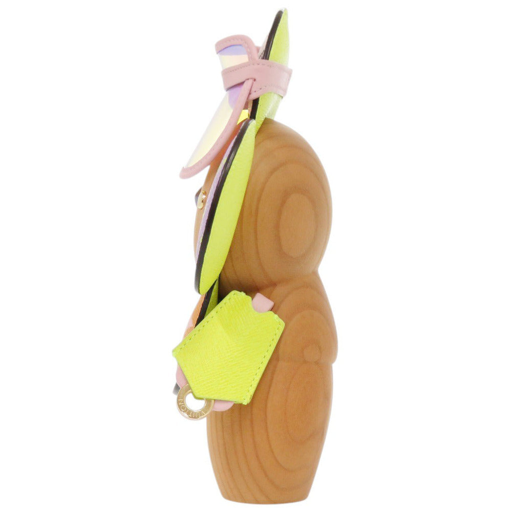 Louis Vuitton Vivienne GI0382 Wood & Leather Collector Object 2019 Orange Purple