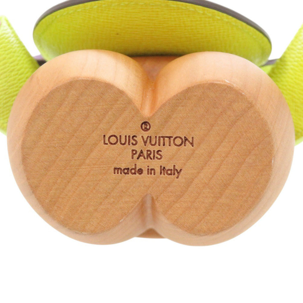 Louis Vuitton Vivienne GI0382 Wood & Leather Collector Object 2019 Orange Purple