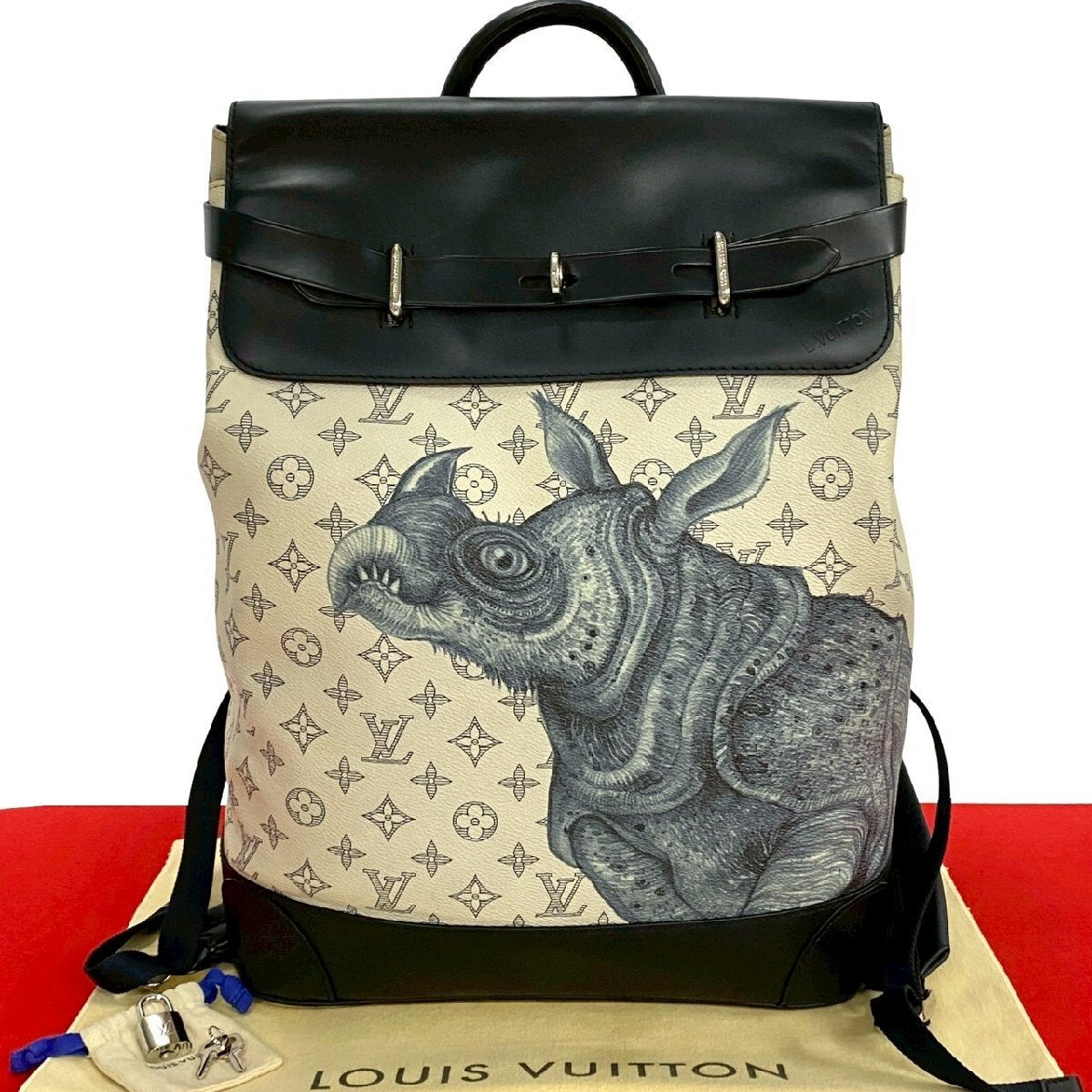 Louis Vuitton x Chapman Brothers Monogram Savane Steamer Backpack Rhino SS17 M54126