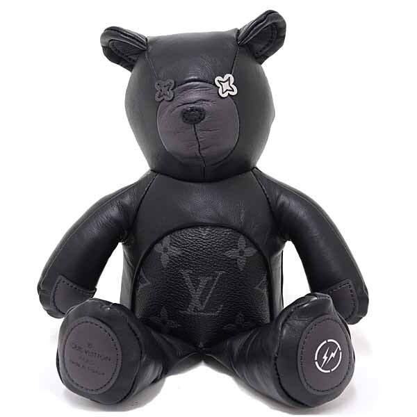 Louis Vuitton x Fragment Design Dou Dou Louis Teddy Bear Monogram Eclipse GI0184 Black