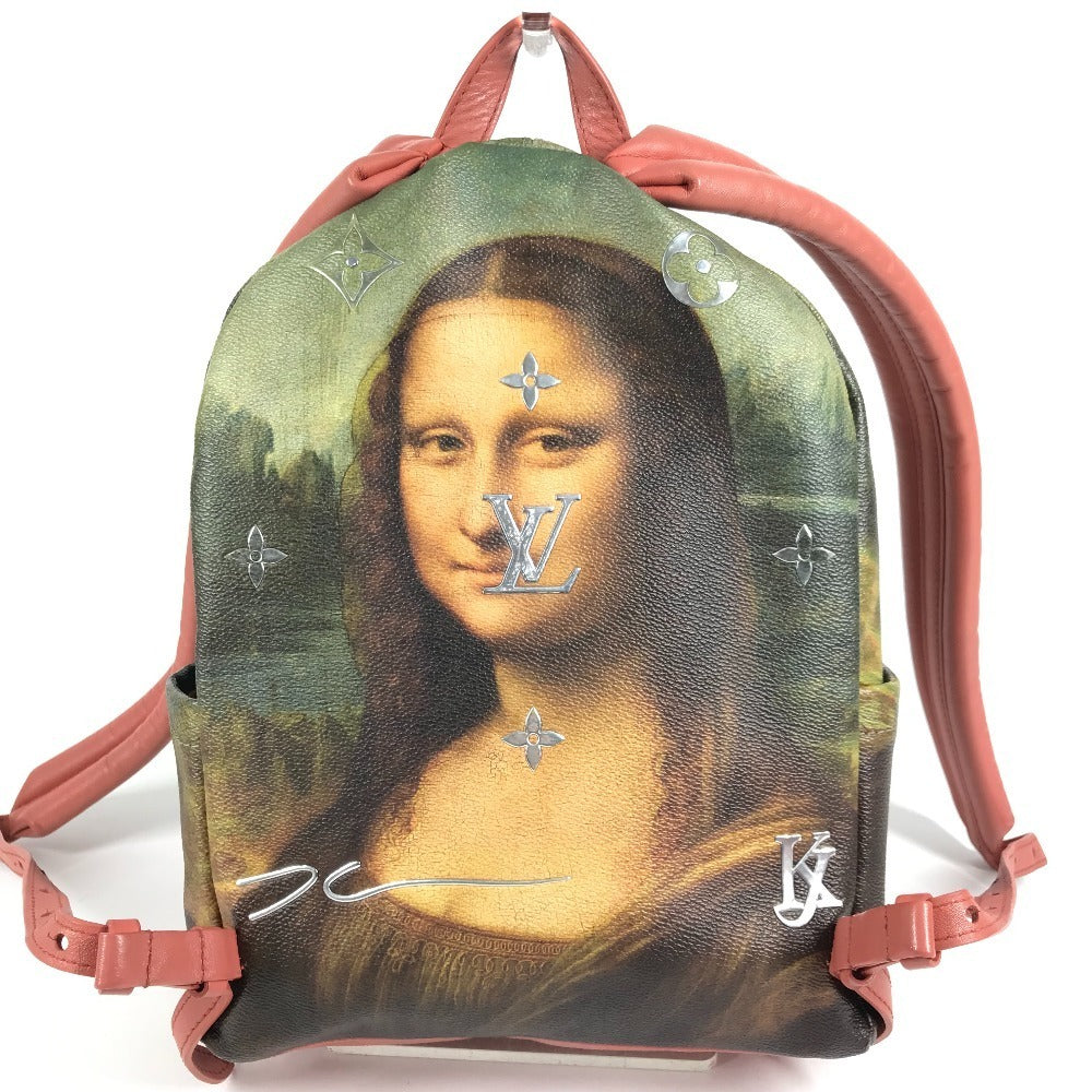 Mochila Palm Springs Louis Vuitton × Jeff Koons Mona Lisa M43375, colección Masters, 2017