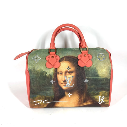 Louis Vuitton × Jeff Koons Mona Lisa Speedy 30