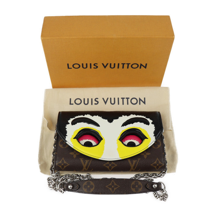 Louis Vuitton x Kansai Yamamoto Portefeuille Chain M67256 Kabuki Monogram Shoulder Bag