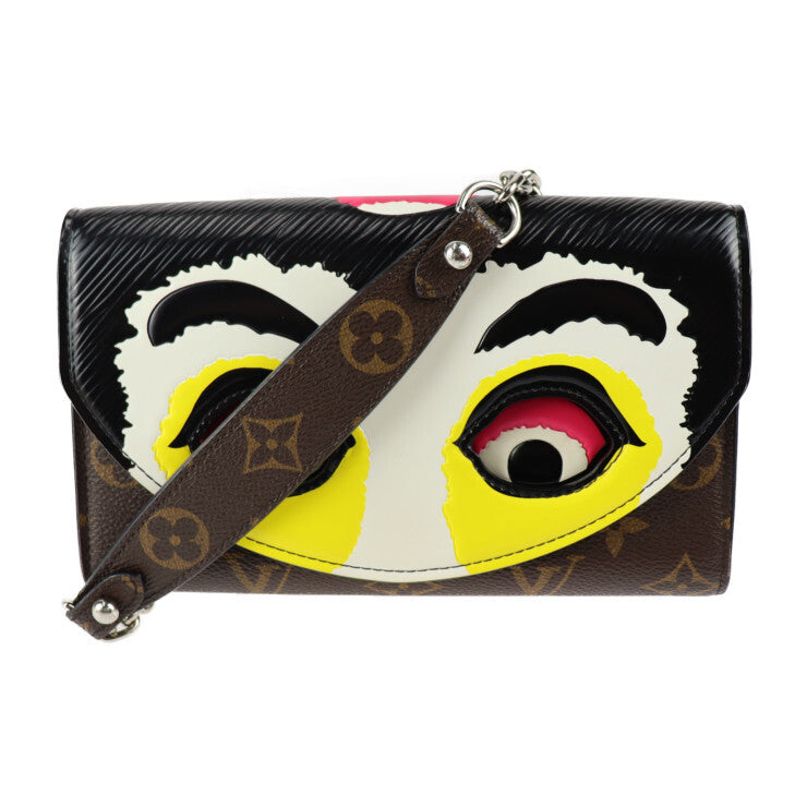 Louis Vuitton x Kansai Yamamoto Portefeuille Chain M67256 Kabuki Monogram Shoulder Bag