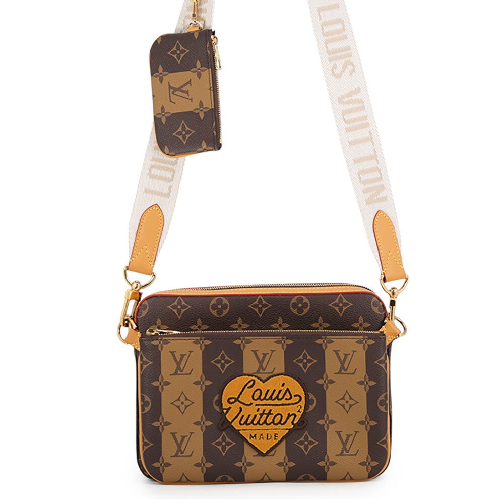 LOUIS VUITTON × NIGO LV² Trio Messenger M45965 Monogram Stripes Shoulder Bag