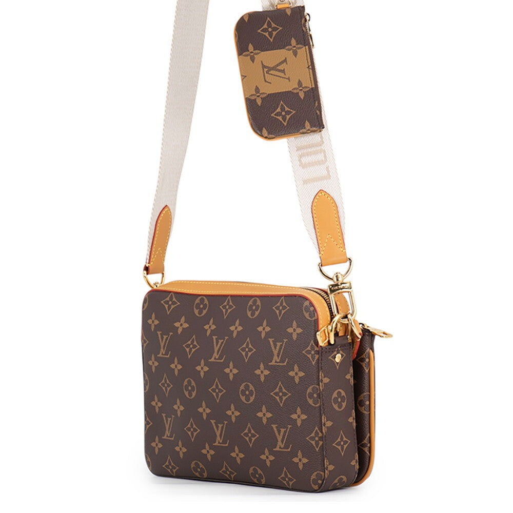 LOUIS VUITTON × NIGO LV² Trio Messenger M45965 Monogram Stripes Shoulder Bag