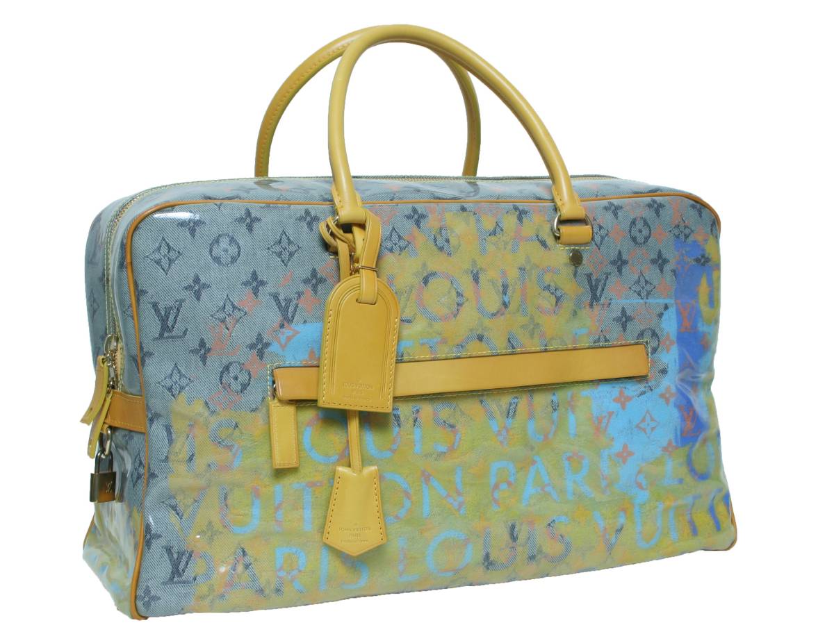 Louis Vuitton x Richard Prince Monogram Pulp Weekender GM M95735 Jaune Limited Edition