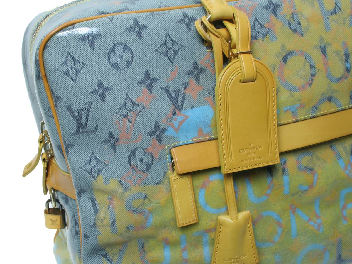 Louis Vuitton x Richard Prince Monogram Pulp Weekender GM M95735 Jaune Limited Edition