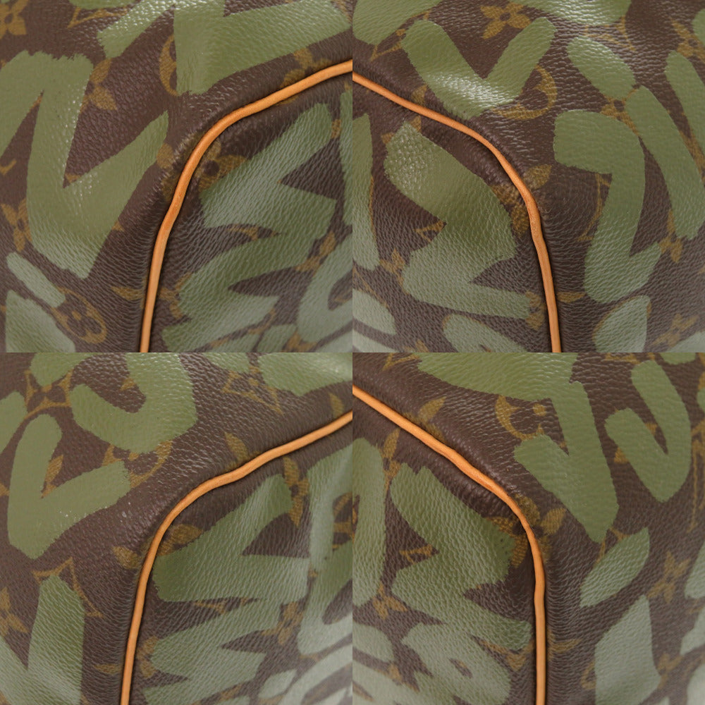 Louis Vuitton x Stephen Sprouse Monogram Graffiti Keepall 50 M92196 Khaki 2001 Limited Edition