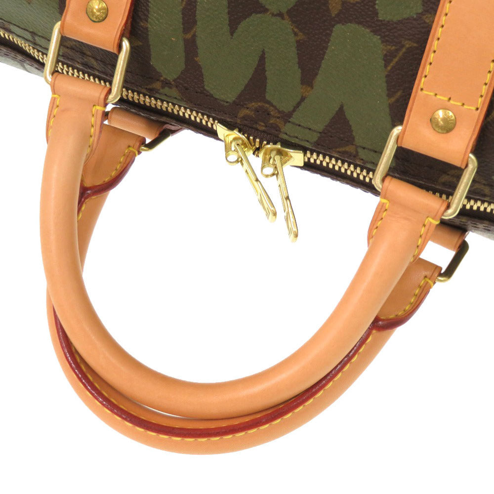 Louis Vuitton x Stephen Sprouse Monogram Graffiti Keepall 50 M92196 Khaki 2001 Limited Edition