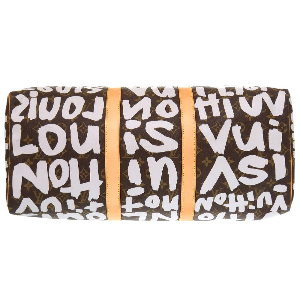 Louis Vuitton x Stephen Sprouse Monogram Graffiti Keepall 50 M92197 White 2001 Limited Edition