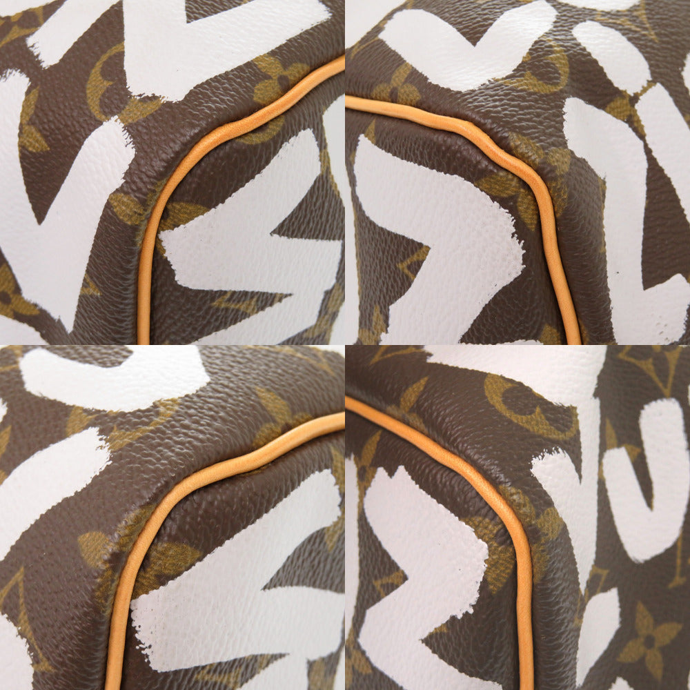 Louis Vuitton x Stephen Sprouse Monogram Graffiti Keepall 50 M92197 White 2001 Limited Edition