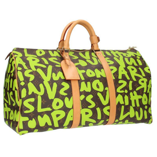 Louis Vuitton × Stephen Sprouse green Graffiti Keepall 50