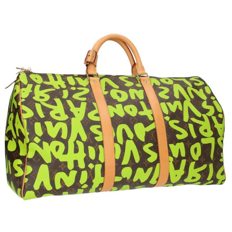 Louis Vuitton x Stephen Sprouse Monogram Graffiti Keepall 50 M93700 Vert Green Limited Edition