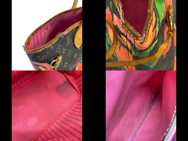 Louis Vuitton x Stephen Sprouse Neverfull MM M48613 Monogram Roses Limited Tote Bag