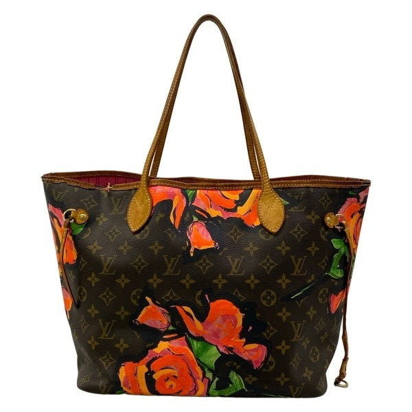 Louis Vuitton x Stephen Sprouse Neverfull MM M48613 Monogram Roses Limited Tote Bag