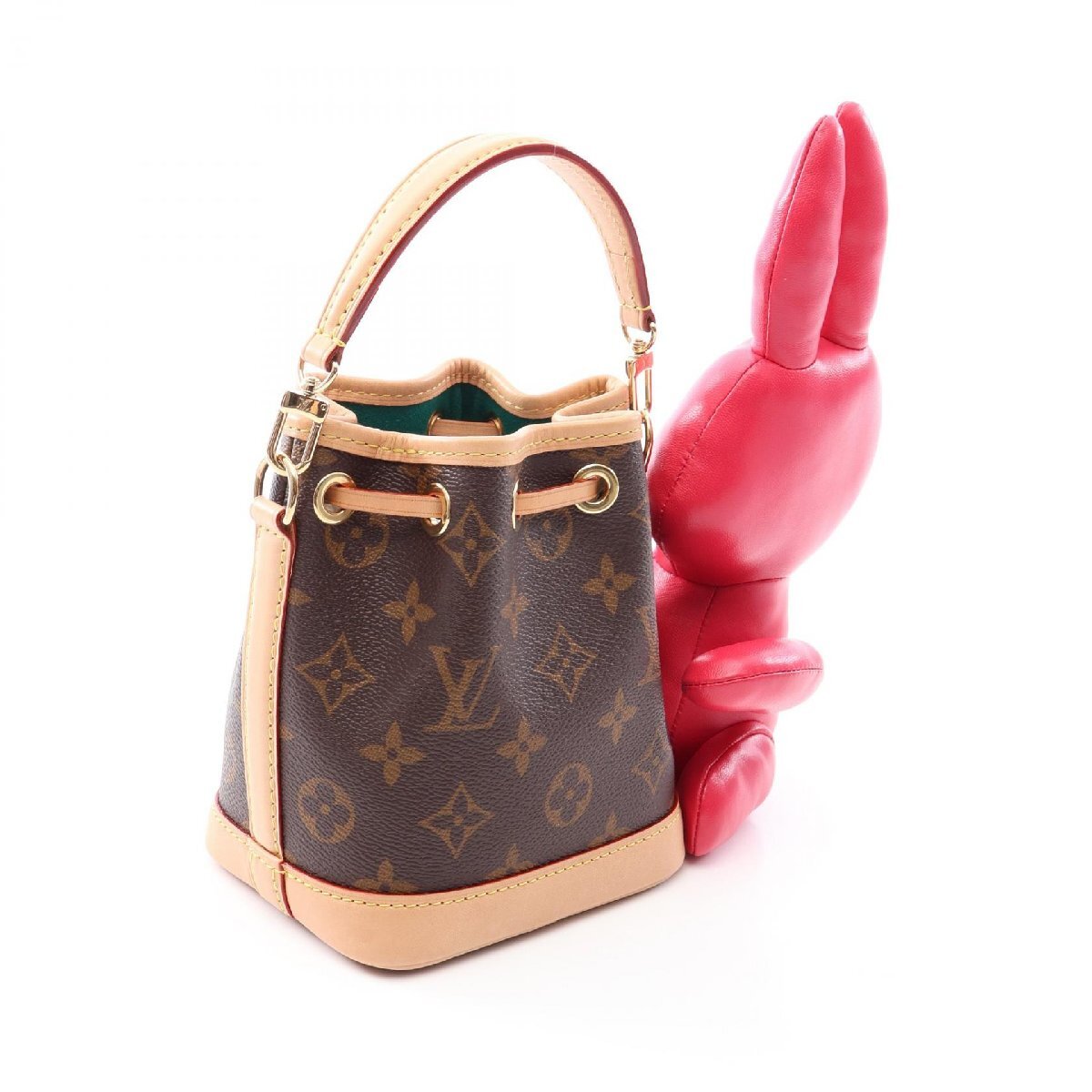 Louis Vuitton x Sun Yitian Nano Noé M11305 Animogram Rabbit Monogram 2WAY Mini Bag
