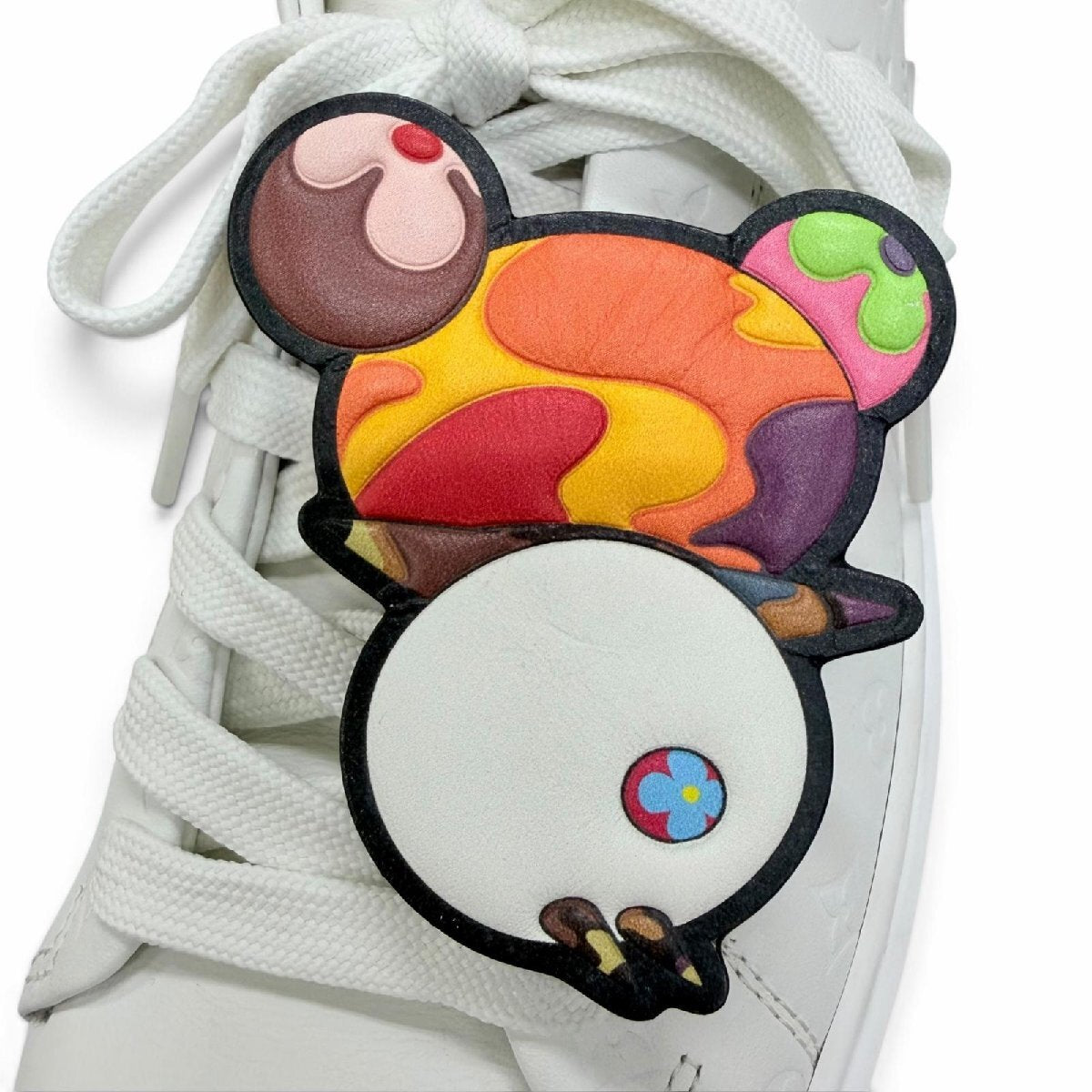 Louis Vuitton x Takashi Murakami LV x TM Time Out Sneaker White Panda Monogram 1AGZGR Size 42