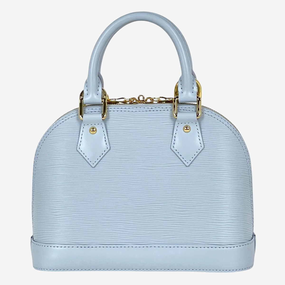 Louis Vuitton x Takashi Murakami Alma BB Washed Blue Epi Panda Charm Rare Archive Collaboration Bag M14197