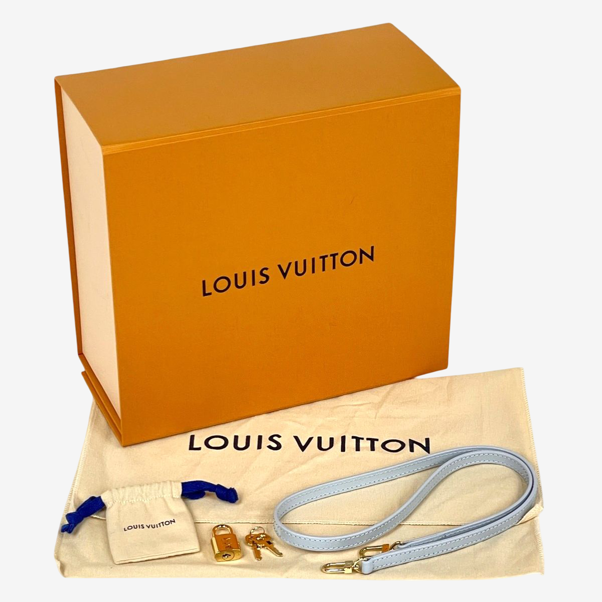 Louis Vuitton x Takashi Murakami Alma BB Washed Blue Epi Panda Charm Rare Archive Collaboration Bag M14197