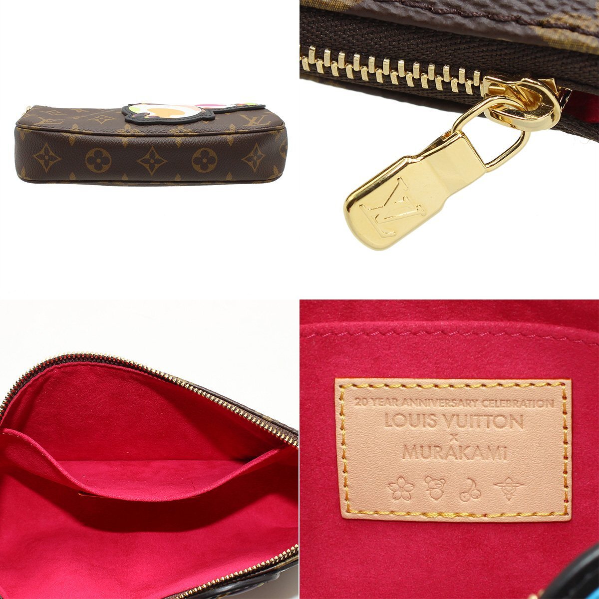 Louis Vuitton x Takashi Murakami LV x TM Pochette Accessoires M13440 Monogram Bag Unused