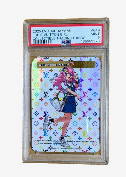 Louis Vuitton x Takashi Murakami Louis Vuitton Girl PSA 9 Card #049 Rare LV Murakami Trading Card 2025