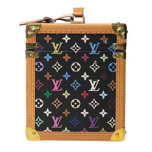 Louis Vuitton x Takashi Murakami Monogram Multicolore Boîte Pharmacie Hard Trunk Black