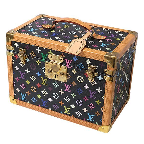 Louis Vuitton x Takashi Murakami Monogram Multicolore Boîte Pharmacie Hard Trunk Black