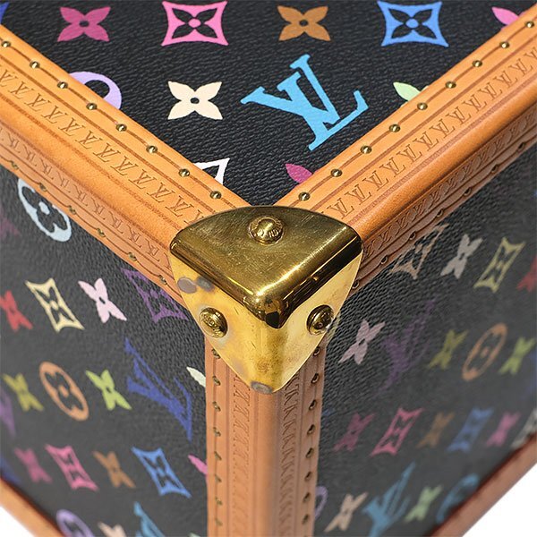 Louis Vuitton x Takashi Murakami Monogram Multicolore Boîte Pharmacie Hard Trunk Black