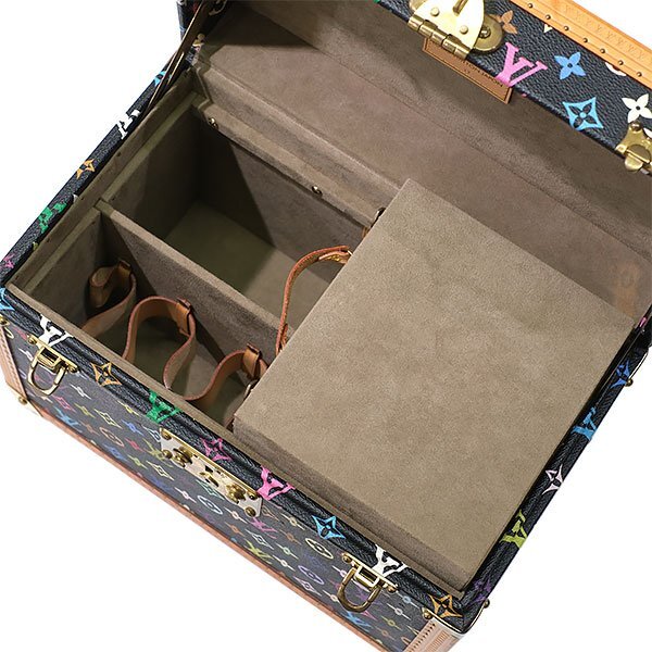 Louis Vuitton x Takashi Murakami Monogram Multicolore Boîte Pharmacie Hard Trunk Black