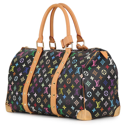 Louis Vuitton x Takashi Murakami Monogram Multicolore Keepall 45 M92640 Noir Black 2003