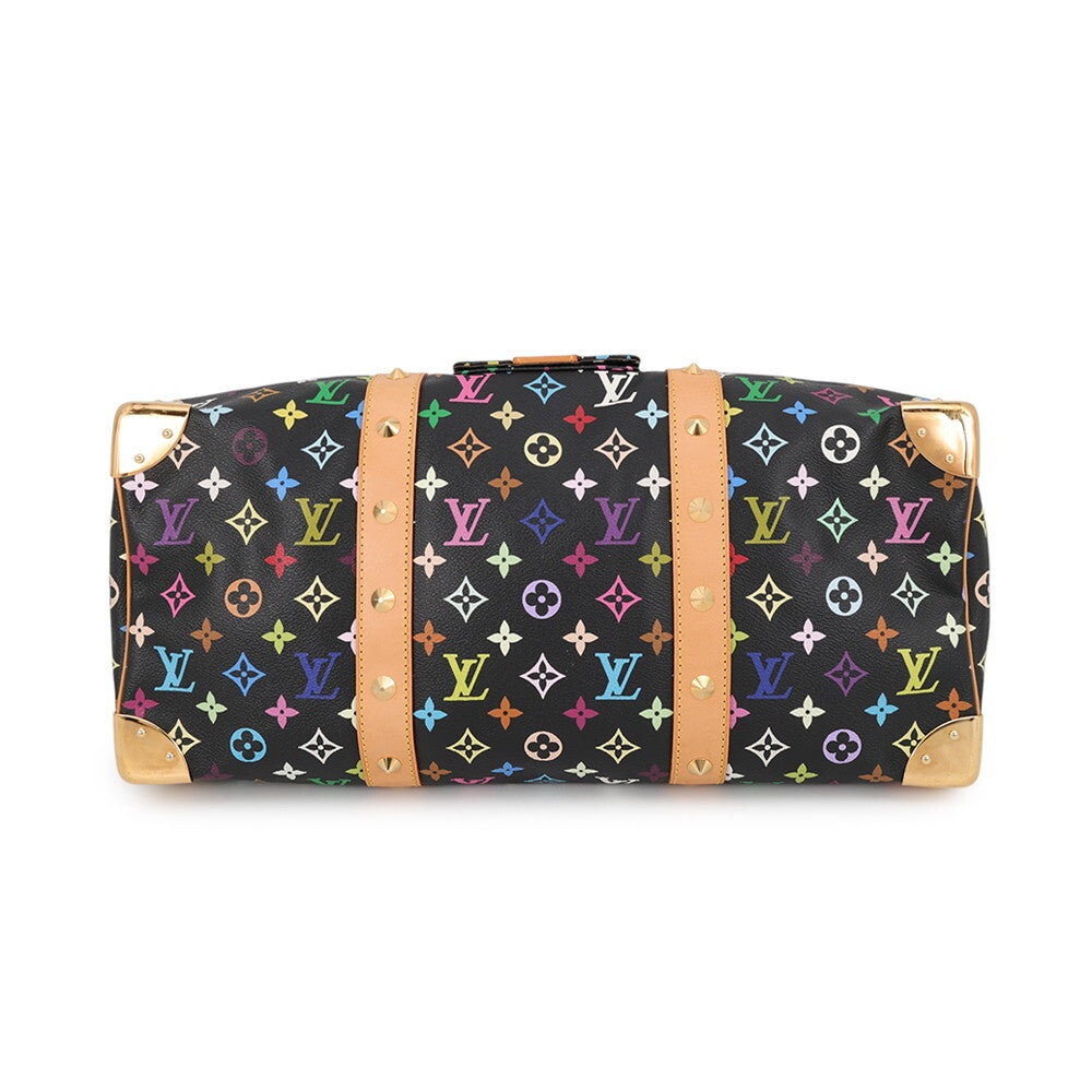 Louis Vuitton x Takashi Murakami Monogram Multicolore Keepall 45 M92640 Noir Black 2003