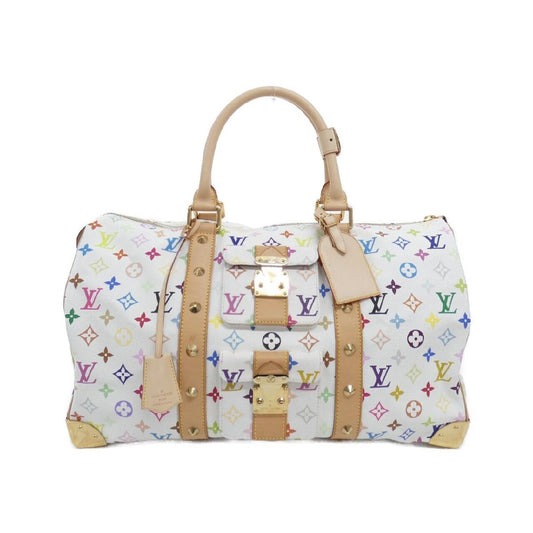 Louis Vuitton x Takashi Murakami Monogram Multicolore Keepall 45 M92641 Blanc White Vintage