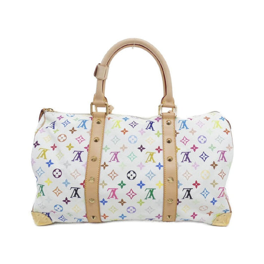 Louis Vuitton x Takashi Murakami Monogram Multicolore Keepall 45 M92641 Blanc White Vintage