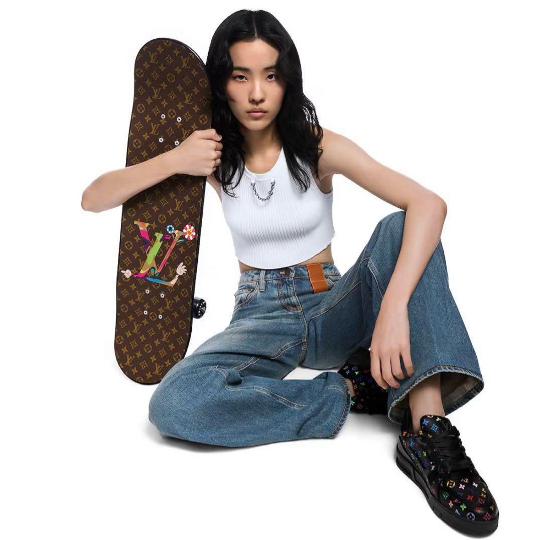 Louis Vuitton x Takashi Murakami Monogram Skateboard Panda Superflat Rare Collector Deck Display Object