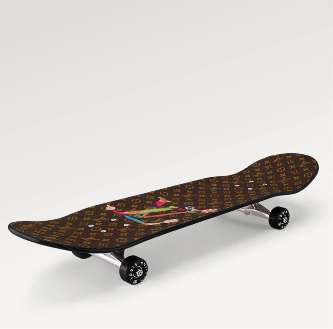 Louis Vuitton x Takashi Murakami Monogram Skateboard Panda Superflat Rare Collector Deck Display Object