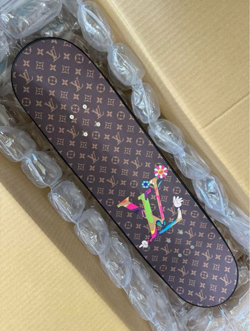 Louis Vuitton x Takashi Murakami Monogram Skateboard Panda Superflat Rare Collector Deck Display Object