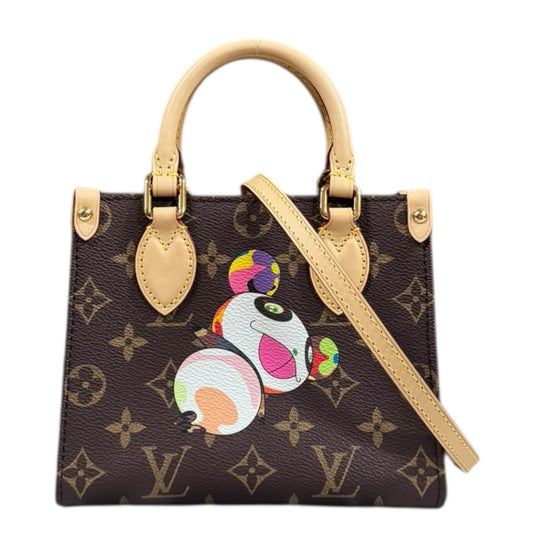 Louis Vuitton x Takashi Murakami OnTheGo BB Panda Monogram Rare Archive Collaboration Bag M13668