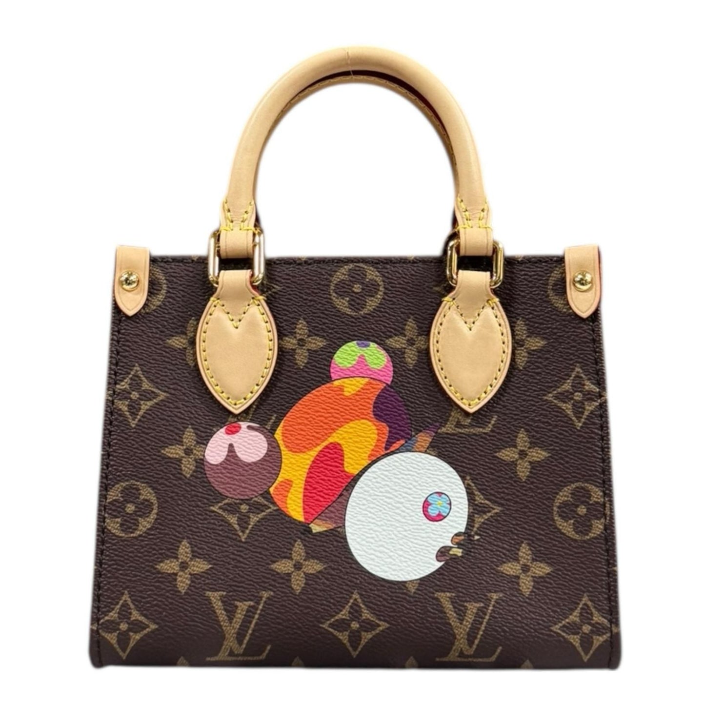 Louis Vuitton x Takashi Murakami OnTheGo BB Panda Monogram Rare Archive Collaboration Bag M13668
