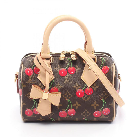 Louis Vuitton x Takashi Murakami Speedy 20 Cherry Monogram Bag M13094 Bandouliere Rare LV TM Collaboration