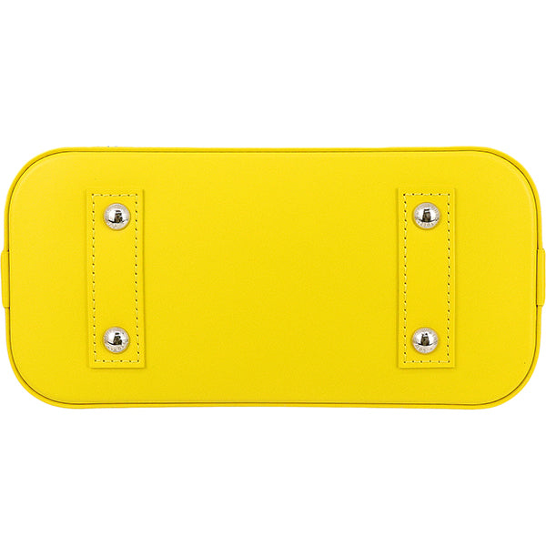Louis Vuitton x Yayoi Kusama Alma BB M21700 Yellow Black Infinity Dots Epi Leather 2WAY Bag