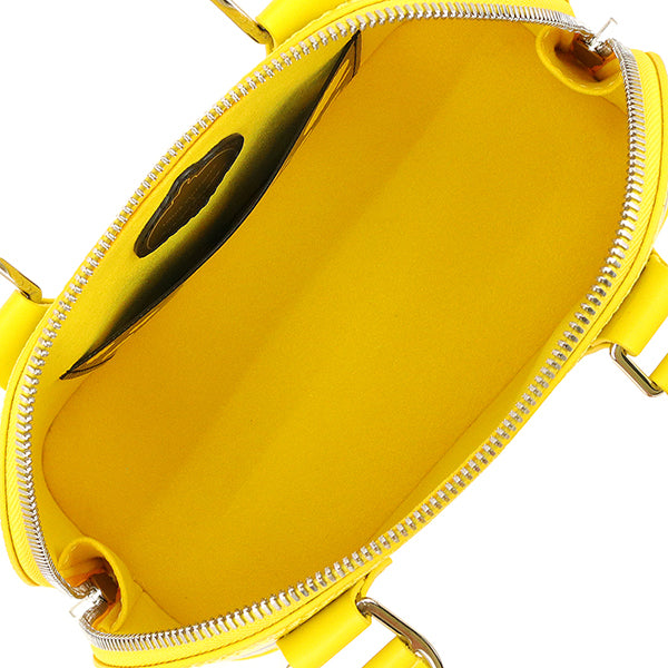 Louis Vuitton x Yayoi Kusama Alma BB M21700 Yellow Black Infinity Dots Epi Leather 2WAY Bag