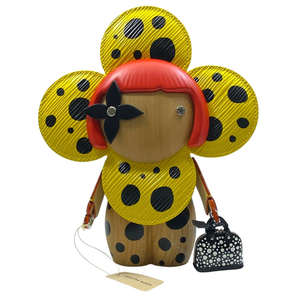 Louis Vuitton x Yayoi Kusama Infinity Dots Vivienne GI0892 Yellow Black Wood Art Object