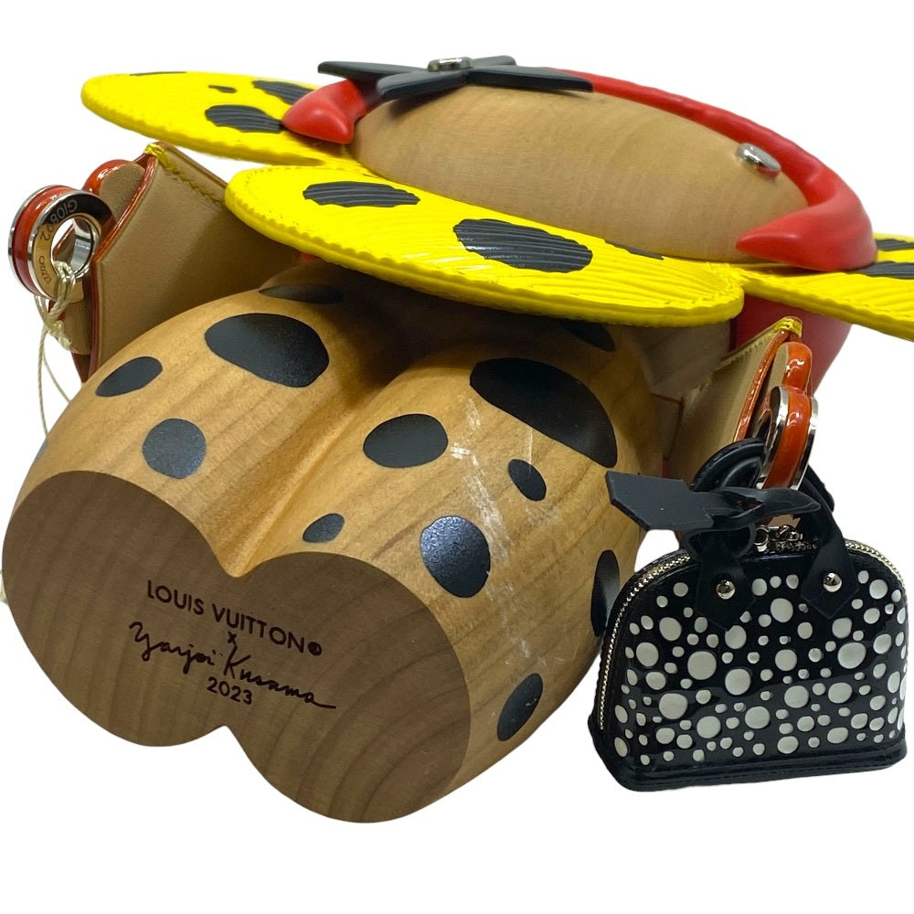 Louis Vuitton x Yayoi Kusama Infinity Dots Vivienne GI0892 Yellow Black Wood Art Object
