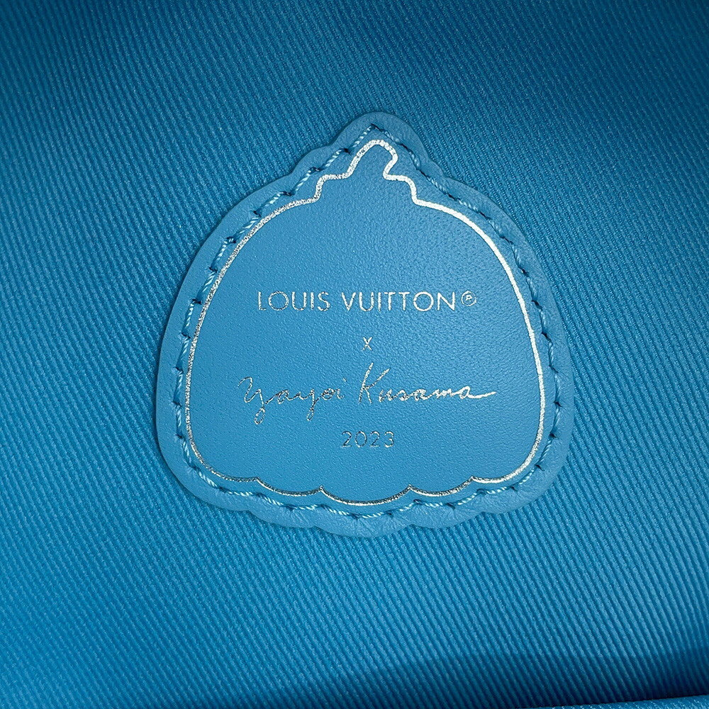 Louis Vuitton x Yayoi Kusama LV x YK Multipocket Backpack M21714 Blue Taurillon Monogram Leather