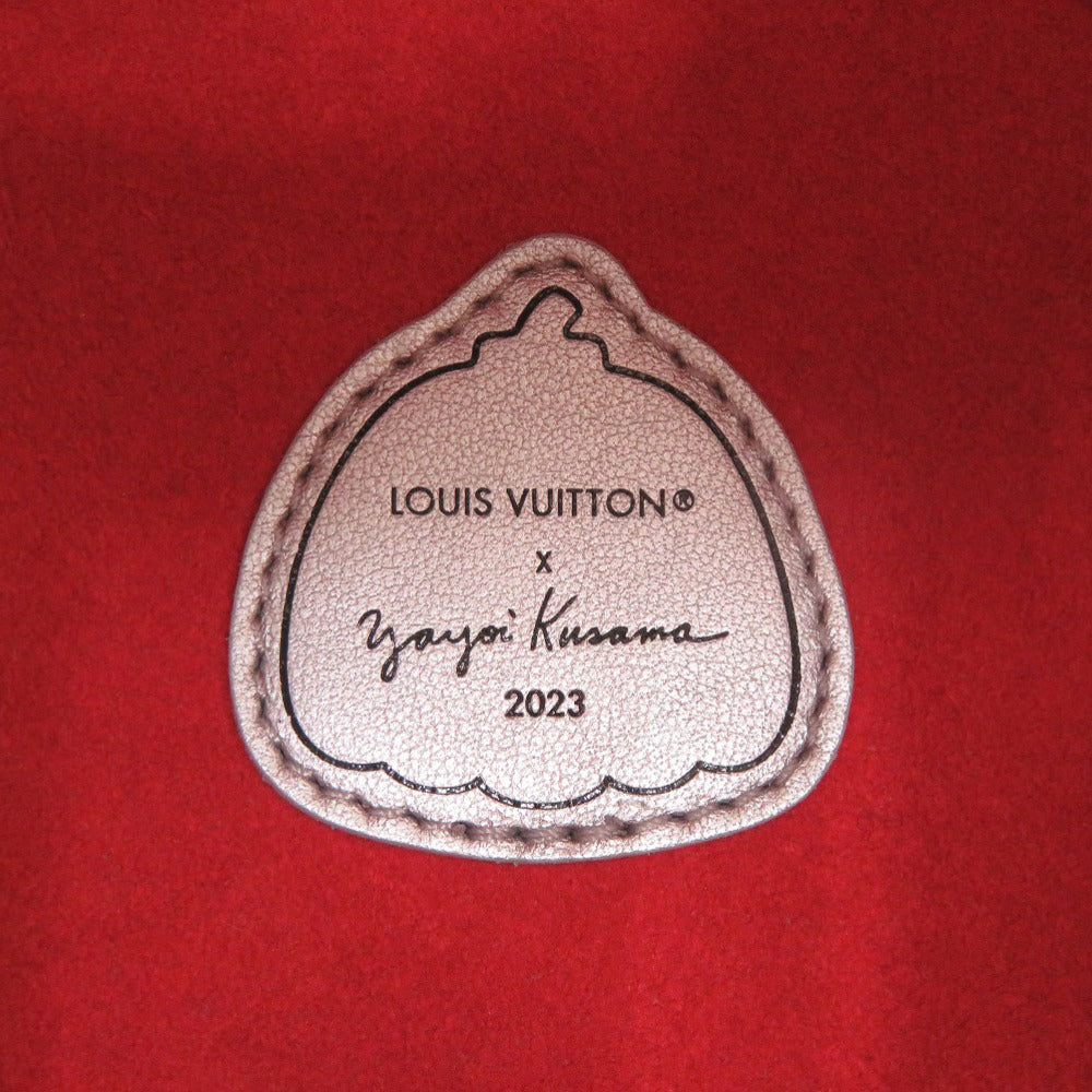 Louis Vuitton × Yayoi Kusama Pumpkin Bag M21761, Sculptural Silver Leather with Multicolor Monogram