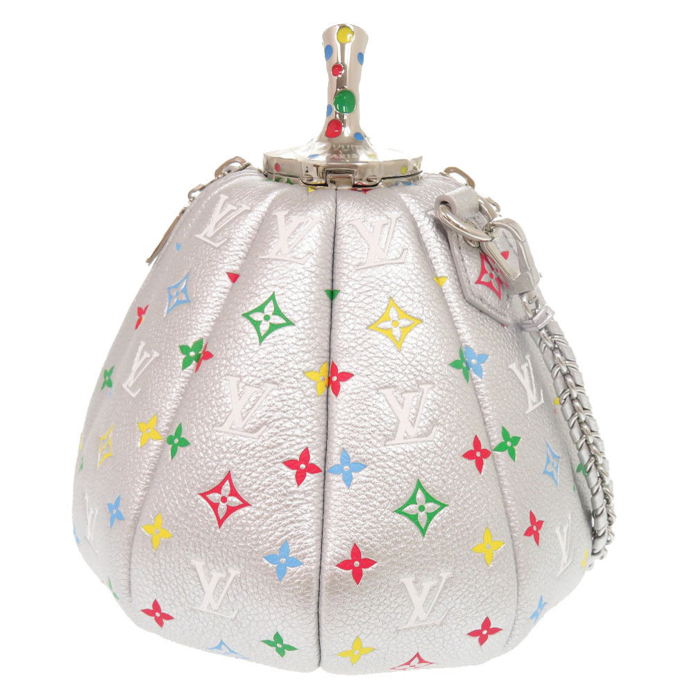 Louis Vuitton × Kusama silver Pumpkin Bag