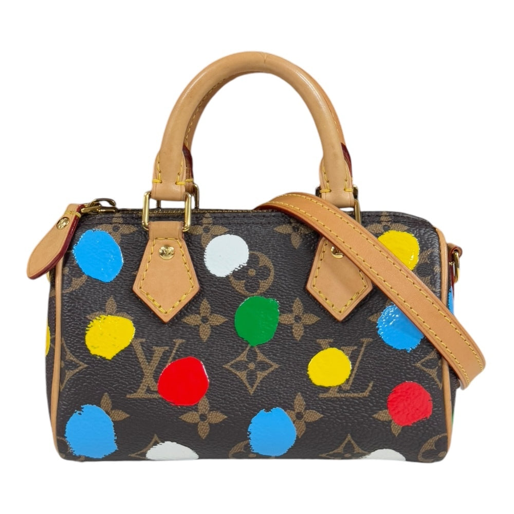 Louis Vuitton x Yayoi Kusama Nano Speedy M81979 Monogram Multicolor Dots 2Way Bag